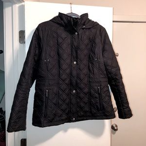 Weatherproof Quilted Jacket Coat - Black - Large